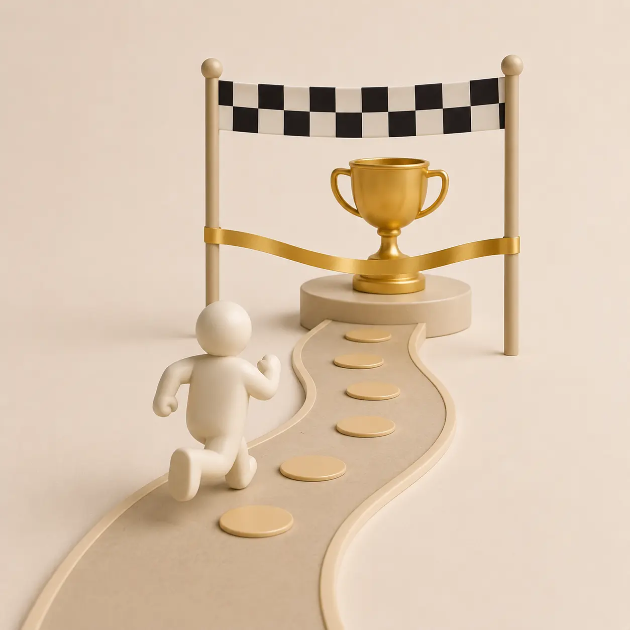 Clear Finish Line Illustration